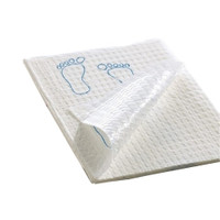 Procedure Towel Footprint® 13-1/2 X 18 Inch White / Blue Footprints NonSterile  (500/CS)