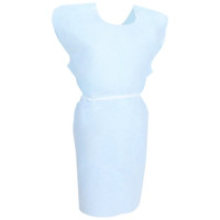 Patient Exam Gown McKesson One Size Fits Most Blue Disposable  (50/CS)