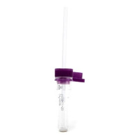 Safe-T-Fill® Capillary Blood Collection Tube K2 EDTA Additive 10.8 X 46.6 mm 200 µL Purple Pierceable Attached Cap Plastic Tube  (50/BX)