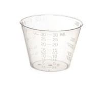 Medicine Cup 1 oz. Clear Plastic Disposable  (1/SL)