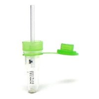 Safe-T-Fill® Capillary Blood Collection Tube Lithium Heparin Additive 1.1 mm Diameter 125 µL Green Pierceable Attached Cap Plastic Tube  (50/BG)