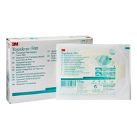 Transparent Film Dressing 3M™ Tegaderm™ 4 X 4-1/2 Inch Frame Style Delivery Oval Sterile  (200/CS)