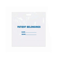 Patient Belongings Bag DawnMist 18-1/2 X 20 Inch Polyethylene Snap Closure White  (1/EA)