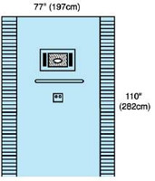 EENT Drape Ophthalmic Drape 77 W X 110 L Inch Sterile  (10/CS)