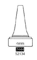 Ear Speculum Tip Round Tip Plastic 4 mm Disposable  (5000/CS)