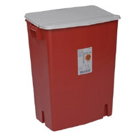 Sharps Container SharpSafety™ Red Base 27-1/2 H X 15-1/4 D X 21-1/4 W Inch Horizontal / Vertical Entry 30 Gallon  (1/EA)