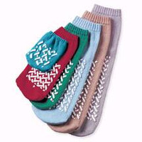 Slipper Socks X-Large Tan Above the Ankle  (48/CS)