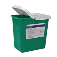 Non-Infectious Waste Container EnviroStar™ Green Base 17-3/4 H X 11 W X 15-1/2 D Inch Vertical Entry 8 Gallon  (10/CS)