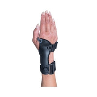 Wrist Splint Ossur® Exoform® Carpal Tunnel Low Profile Plastic / Nylon Left Hand Black / Blue / Gray Small  (1/EA)