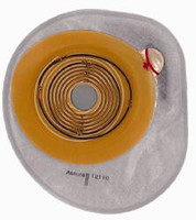 Colostomy Pouch Assura® One-Piece System 7 Inch Length, Midi 1 Inch Stoma Closed End Flat, Pre-Cut  (30/BX)