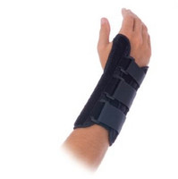 Wrist Brace Rolyan® Fit Fabric / Spandex / Metal Right Hand Black Large  (1/EA)