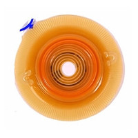 Ostomy Barrier Assura® Precut, Standard Wear Pectin Based Adhesive 60 mm Flange Blue Code System Synthetic Resin 1-1/2 Inch Opening  (5/BX)