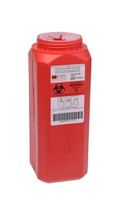 Sharps Container Post Medical A.N.D.™ Red Base 10 H X 3 W X 3 D Inch Vertical Entry 0.5 Gallon  (12/CS)