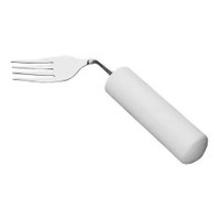 Fork Queens Angled / Right Handed White Stainless Steel  (1/EA)