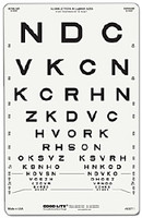 Eye Chart Good-Lite® 10 Foot Measurement Acuity Test  (1/EA)