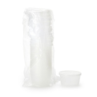 Dawn Mist® Denture Cup 8 oz. Clear Snap-On Lid Reusable  (25/BG)