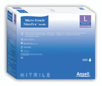 Exam Glove Micro-Touch® Small Sterile Pair Nitrile Extended Cuff Length Textured Fingertips Blue Chemo Tested  (1/BX)