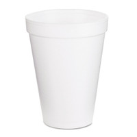 Drinking Cup Dart® 12 oz. White Styrofoam Disposable  (25/SL)