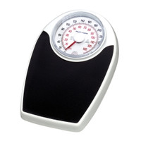 Floor Scale Health O Meter® Dial Display 330 lbs. / 150 kg Capacity Black / White Analog  (1/EA)