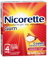 Stop Smoking Aid Nicorette® 4 mg Strength Gum  (1/BX)