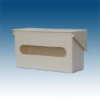Glove Box Holder Horizontal Mounted 1-Box Capacity Putty 3-1/2 X 3-7/8 X 11 Inch Plastic  (2/CS)