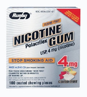 Stop Smoking Aid Rugby® 4 mg Strength Gum  (100/PK)