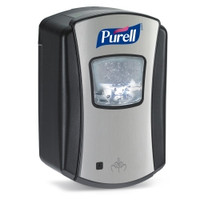 Hand Hygiene Dispenser Purell® LTX-7™ Brushed Chrome / Black Plastic Touch Free 700 mL Wall Mount  (4/CS)