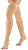 Compression Stocking Truform® Thigh High Large Beige Open Toe  (1/EA)