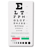 Eye Chart 6 Foot Measurement Acuity Test  (1/EA)