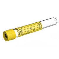 VACUETTE® Z Urine No Additive Urinalysis Tube Plain 16 X 100 mm 10.5 mL Yellow Pull Cap Polyethylene Terephthalate (PET) Tube  (50/PK)