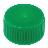 Caplugs Tube Closure Polyethylene Screw Cap Green For 13 mm Tubes  (1000/CS)