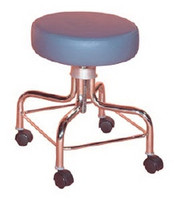 Doctors Stool Pneumatic Cylinder Height Adjustment Black  (1/EA)