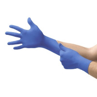 Exam Glove MICROFLEX® Cobalt® Large NonSterile Nitrile Standard Cuff Length Fully Textured Blue Not Rated  (100/BX)