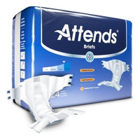Unisex Adult Incontinence Brief Attends® Large Disposable Heavy Absorbency  (24/BG)
