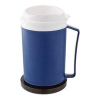 Drinking Mug 12 oz. Blue Plastic Reusable  (5/PK)
