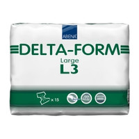 Unisex Adult Incontinence Brief Abena® Delta-Form Large Disposable Heavy Absorbency  (60/CS)