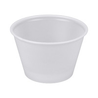 Souffle Cup Solo® 4 oz. Translucent Plastic Disposable  (250/SL)