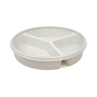 Partitioned Scoop Dish Maddak Sandstone Reusable Plastic 8-1/4 Inch Diameter  (1/EA)