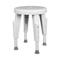 Shower Stool Maddak Without Arms Plastic Frame Without Backrest 17-1/4 Inch Seat Width  (1/EA)
