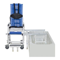 Bath Bench 100 Series Drop Arms Plastic Frame With Backrest 23 Inch Seat Width  (1/EA)