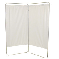 King size 2-Panel Privacy Screen - Green 6 mil vinyl, 59" W x 68" H extended, 31" W x 68" H x1.5" D folded (650120G)