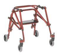 Nimbo 2G Lightweight Posterior Walker with Seat, Small, Castle Red Nimbo 2G Lightweight Posterior Walker with Seat, Small, Castle Red