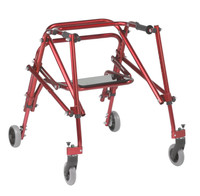 Nimbo 2G Lightweight Posterior Walker with Seat, Medium, Castle Red Nimbo 2G Lightweight Posterior Walker with Seat, Medium, Castle Red