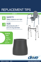 Utility Replacement Tip, 1", Gray, 1/EA Utility Replacement Tip, 1", Gray, 1/EA