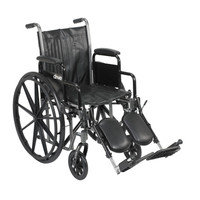 Silver Sport 2 Wheelchair, Detachable Desk Arms, Elevating Leg Rests, 18" Seat Silver Sport 2 Wheelchair, Detachable Desk Arms, Elevating Leg Rests, 18" Seat