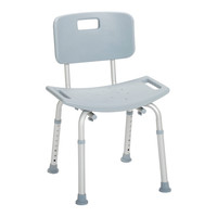 Bathroom Safety Shower Tub Bench Chair with Back, Gray Bathroom Safety Shower Tub Bench Chair with Back, Gray
