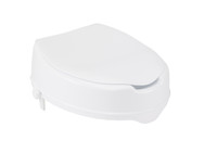 Raised Toilet Seat with Lock and Lid, Standard Seat, 4" Raised Toilet Seat with Lock and Lid, Standard Seat, 4"