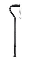 Foam Grip Offset Handle Walking Cane, Black Foam Grip Offset Handle Walking Cane, Black