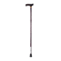 Lightweight Adjustable Folding Cane with T Handle, Black Floral Lightweight Adjustable Folding Cane with T Handle, Black Floral