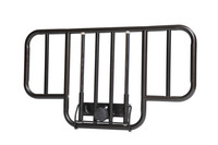No Gap Half Length Side Bed Rails with Brown Vein Finish, 1 Pair No Gap Half Length Side Bed Rails with Brown Vein Finish, 1 Pair